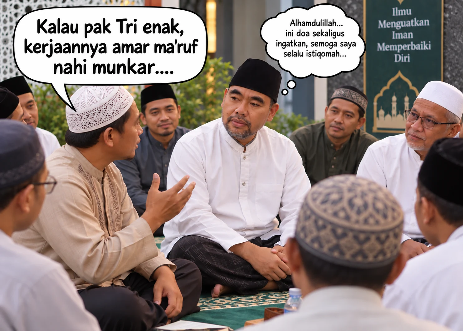 Pertemuan selepas salat Jumat — Mengapa Saya Kembali Menjadi Penyuluh?